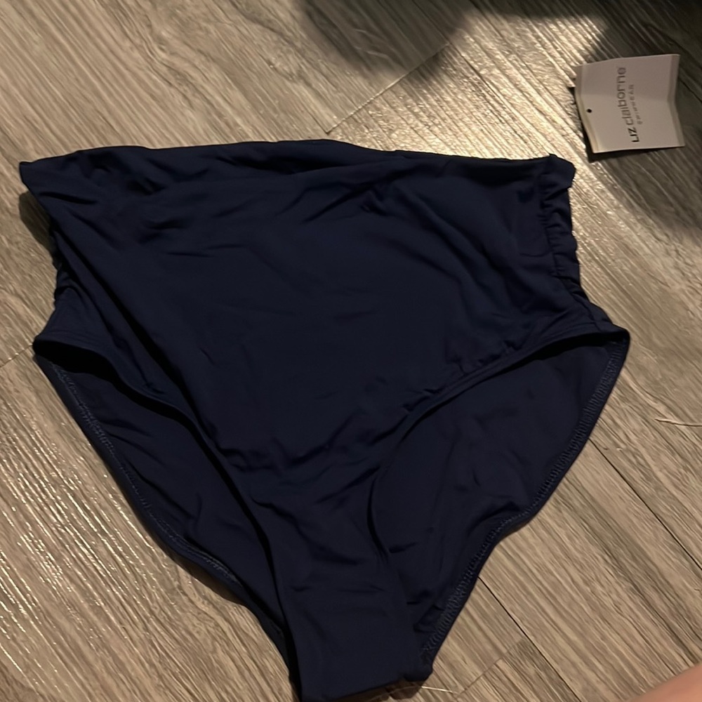 Liz claiborne high wasted bikini bottom